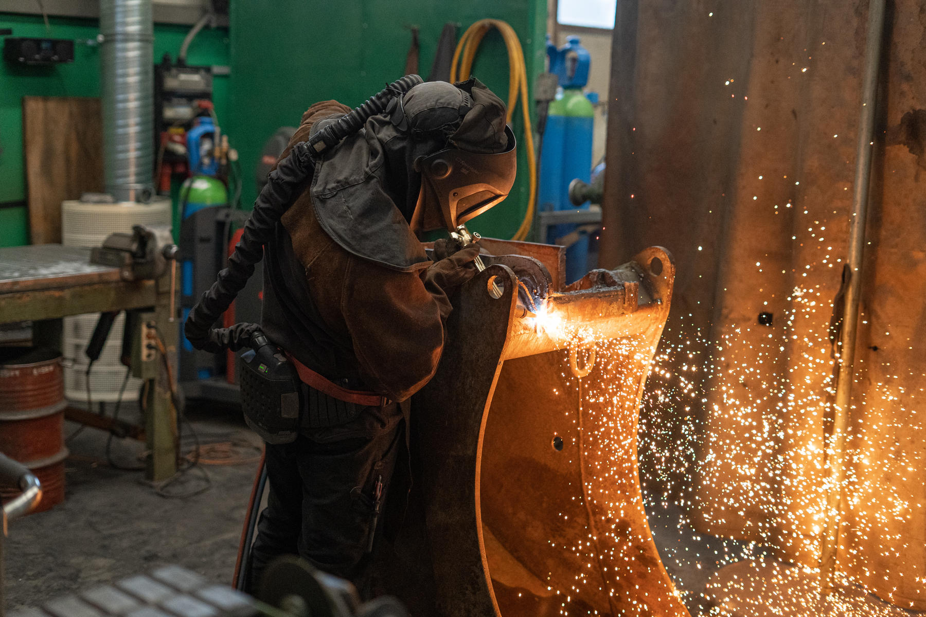 During the conversion